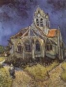 Vincent Van Gogh The Church at Auvers-sur-Oise (mk09) France oil painting artist